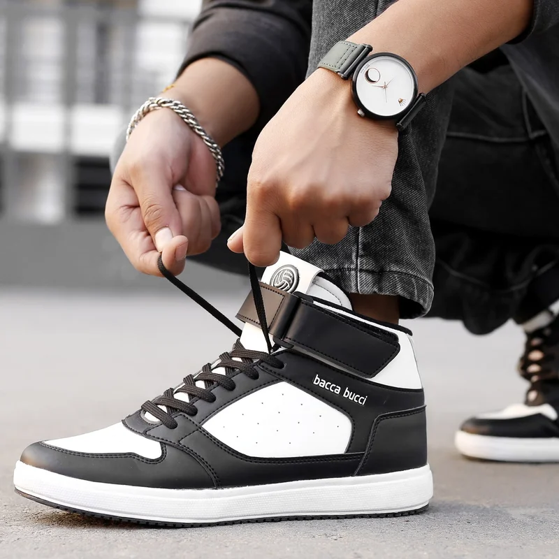 Bacca Bucci  TIGER Comfy Mid Top Chunky Streetwear Sneakers for Men | Best Price UAE